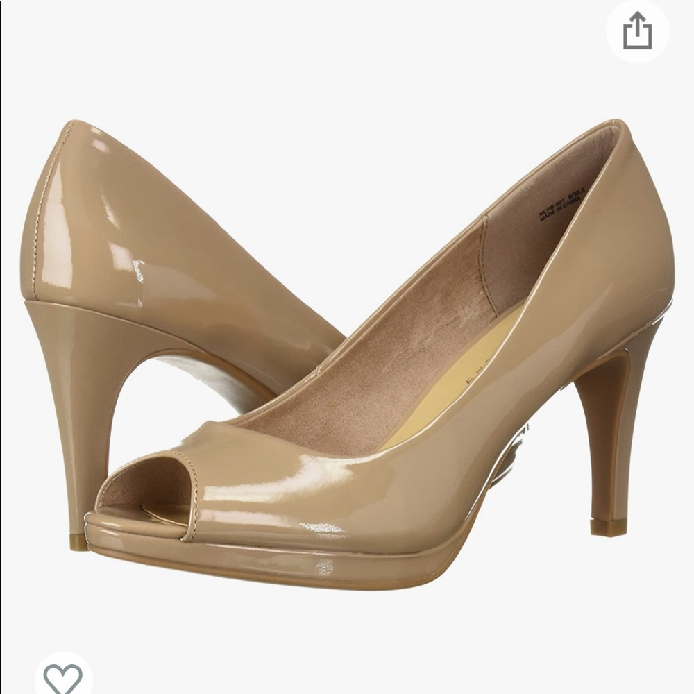 Nude Heels - Patent Leather Pump - CL by Chinese Laundry Size 7